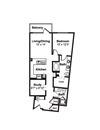A14 web floor plan A14 web floor plan at Windsor Fitzhugh, TX, 75206